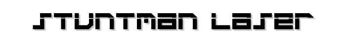 Stuntman Laser font
